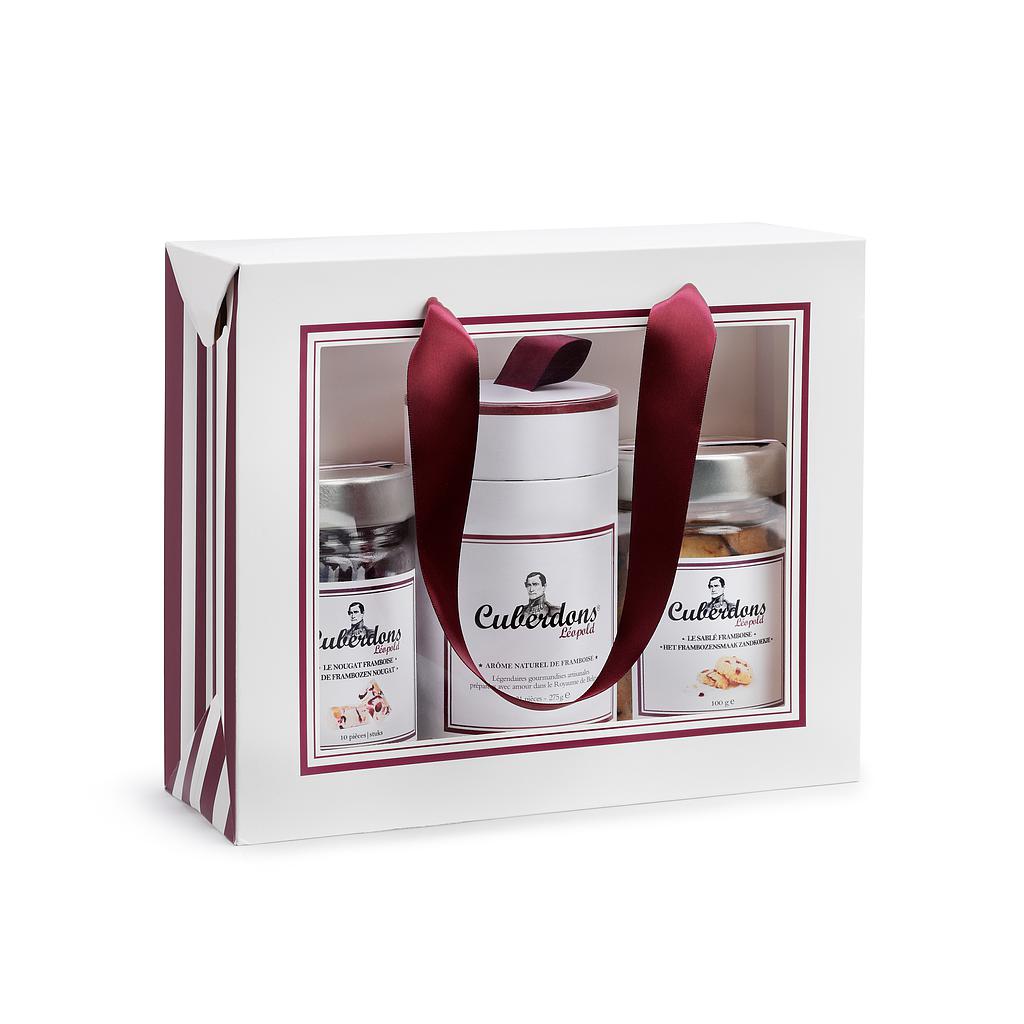 [COSACDEC] Coffret DECOUVERTE contenant une boîte de 21  cuberdons, 10 nougats et 15 sablés