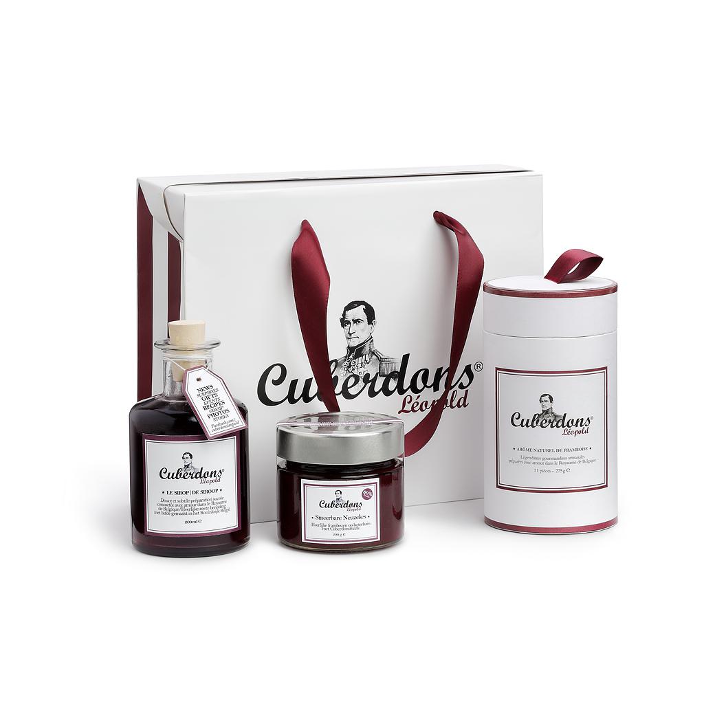 [COSACCUL] CULINARY box containing a box of 21 cuberdons, a syrup and a spread